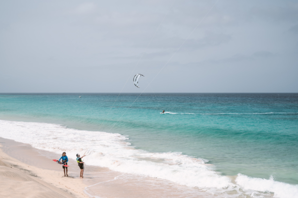 Kitesurfer auf Sal Kapverden